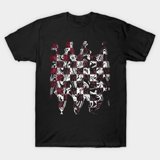 crazy wavy chessboard T-Shirt